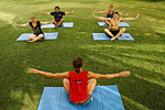 ginnastica nel parco